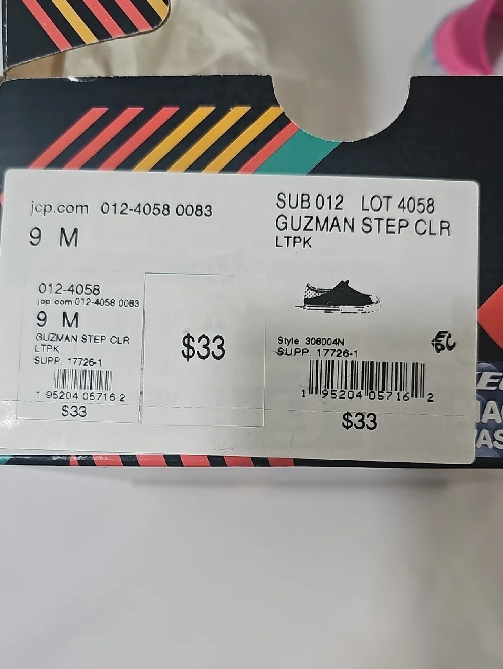 Skechers Girls Foamies Guzman Steps Colors Hype Slip-on Shoes. Size 9 (603)